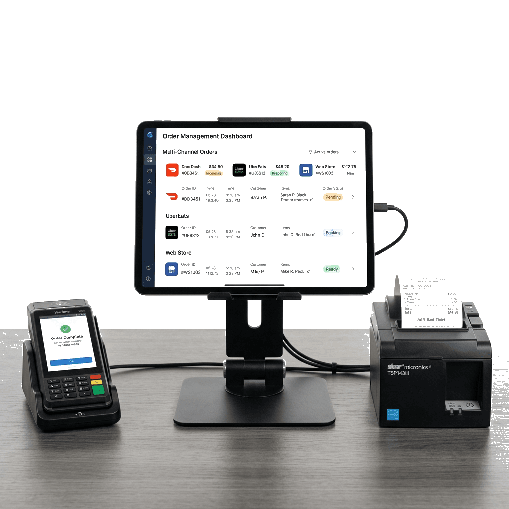 Branded online ordering portal connected to POS workflows