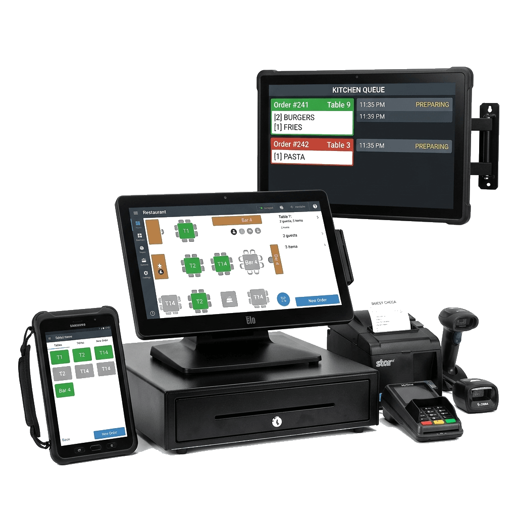 Restaurant POS Terminal, Kitchen KDS and Handheld Till
